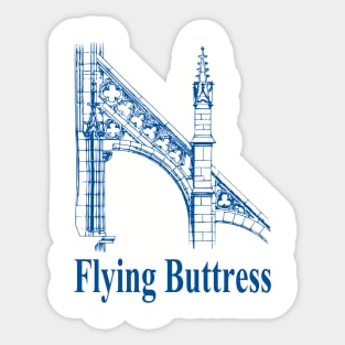 Gothic Architecture Flying Buttress Sticker